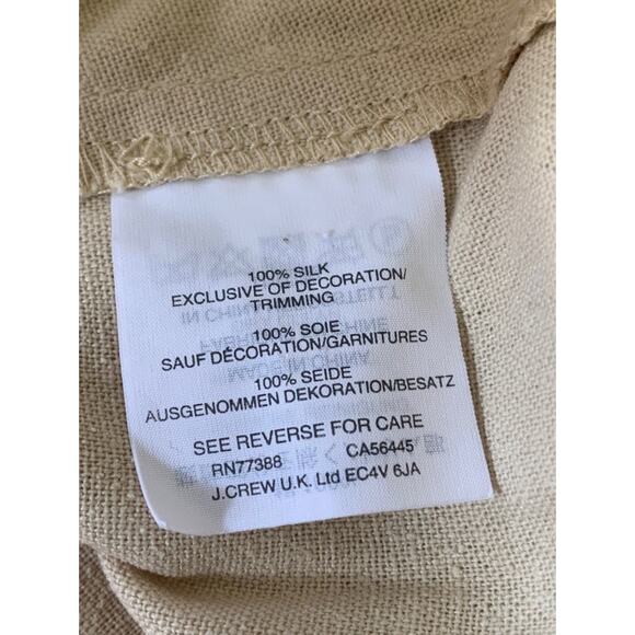 Madewell Women's Size XXS Blouse Ivory 100% Silk Embroidered Details Pom Pom Tie - Picture 10 of 10